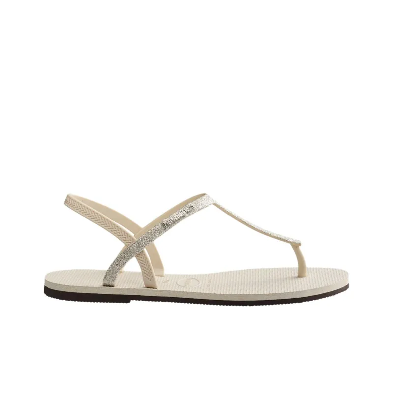Havaianas Paraty Glitter Sandals Beach Sandals Women's Beige-1