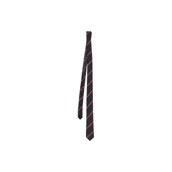 CELINE Thin Tie In Striped Silk