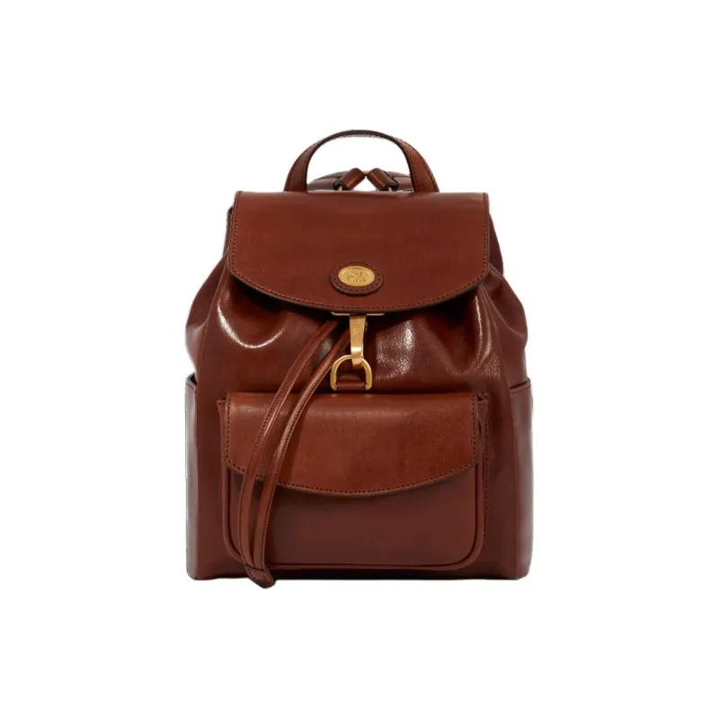 THE BRIDGE Leather Backpack Women's Brown-1