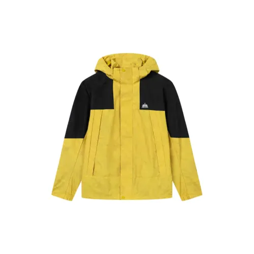 361° Trench Coat Men's Buddha Hand Yellow