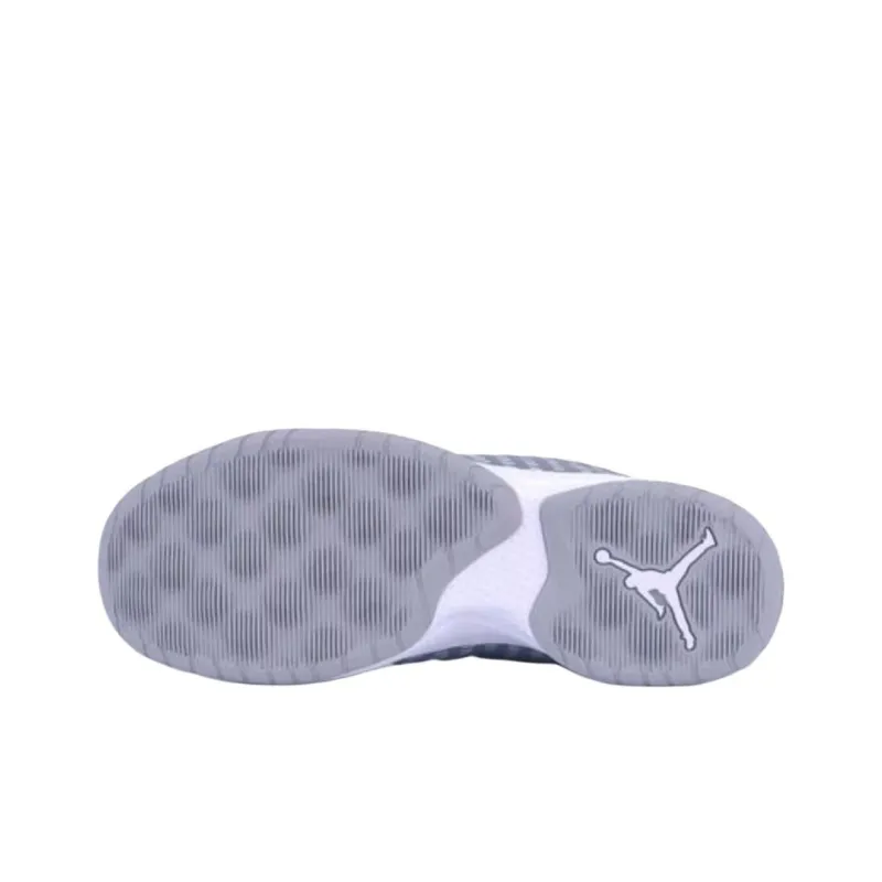 Jordan Anti-Slip Wear-Resistant Mid-Top Basketball Shoes Men's Gray-1