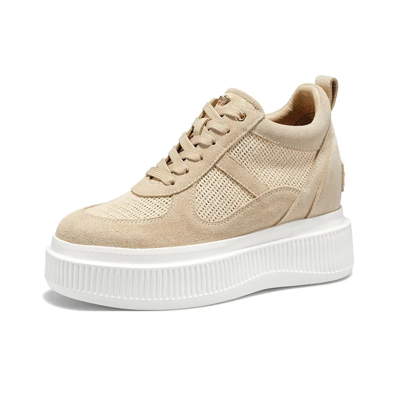 IiJin Low Top Woven Cut Out Trendy Sneakers & Casual Shoes Women's-6