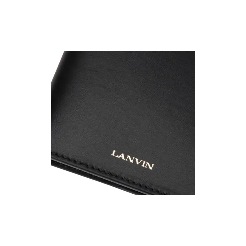 Lanvin Cow Leather Card Holder Women's Black-2