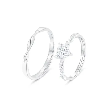 PRETTY DIARY S925 Silver Rings Unisex