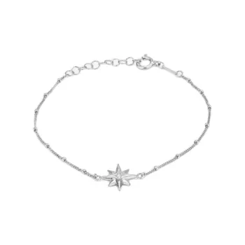 Radiant 925 Sterling Silver With Zircon Bracelets Women's Silver