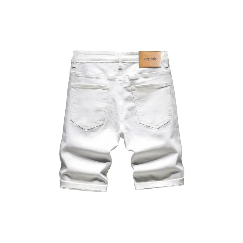 JUCY JUDY Denim Shorts Unisex White-1