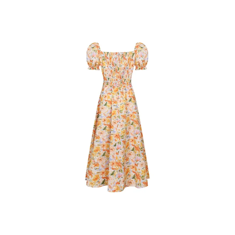 ANNIBUHUO Short-Sleeved Dress Women's-1