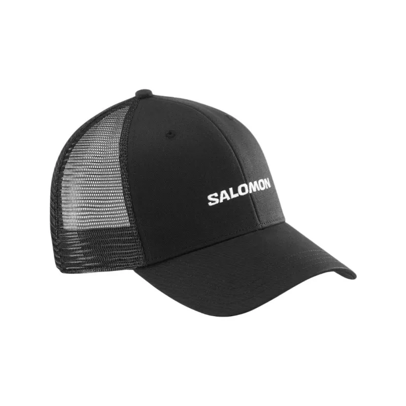 SALOMON Polyester Cotton Baseball Caps Men's White-2