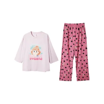 Aannsfam Pajama Set Women's Changrong Purple