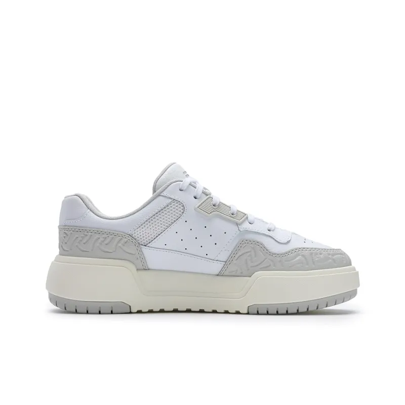 FILA Abrasion-Resistant Low-Top Skateboard Shoes Women's White Gray-1