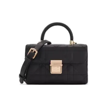 ELLE Split Cow Leather Small Square Bag, One Shoulder Handbag Small Size Women's Multicolor