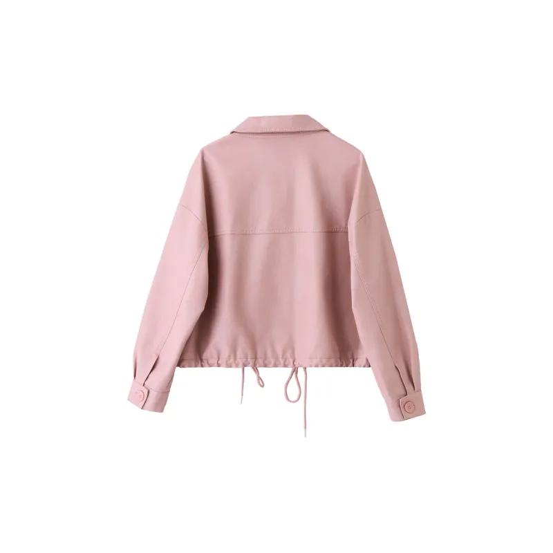 Yi Mengyuan Leather Jacket Women's-1