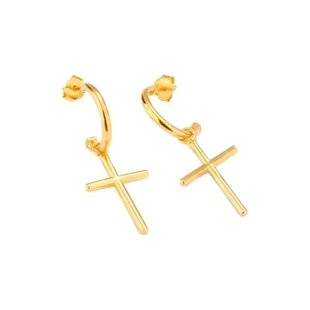 Radiant Stainless Steel Earrings Women's Gold