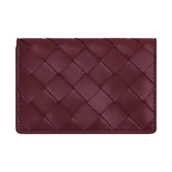 Bottega Veneta Lambskin Card Holder Women's Barolo