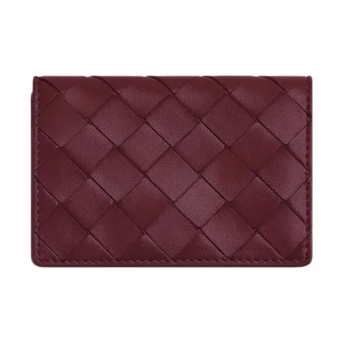 Bottega Veneta Lambskin Card Holder Women's Barolo