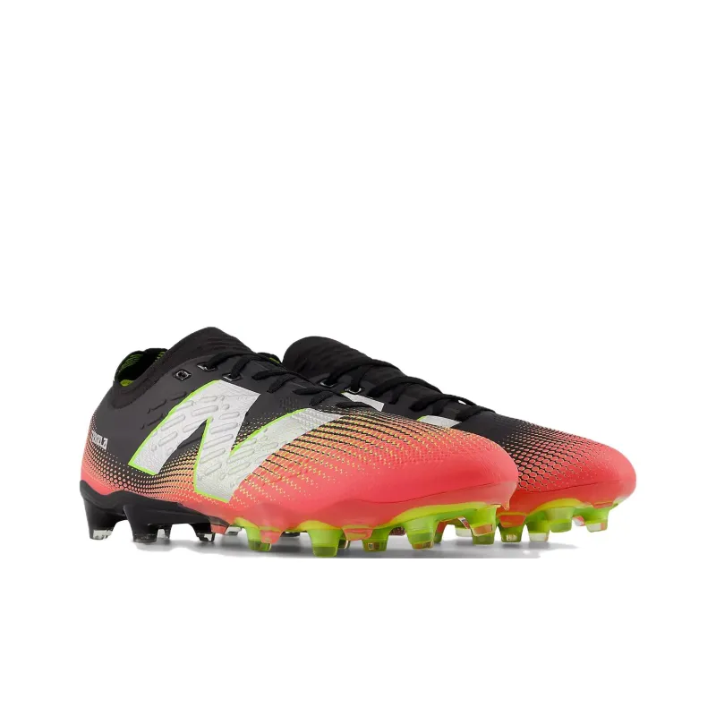 New Balance Tekela Pro Low Laced Fg V4 Black Neo Flame Clementine-2