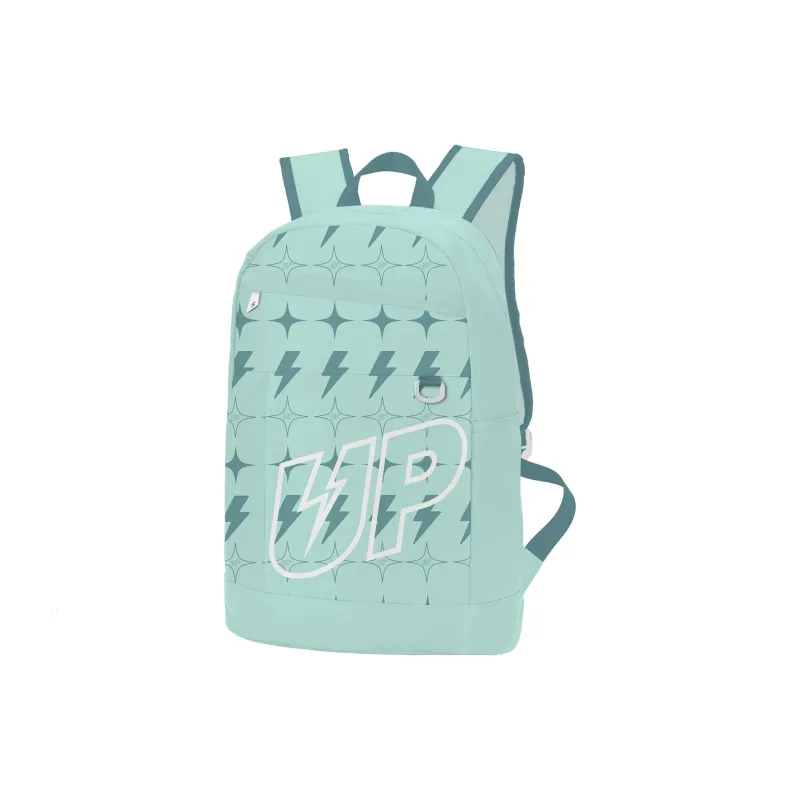 TURN UP Polyester Backpack Regular Unisex Cyan-1