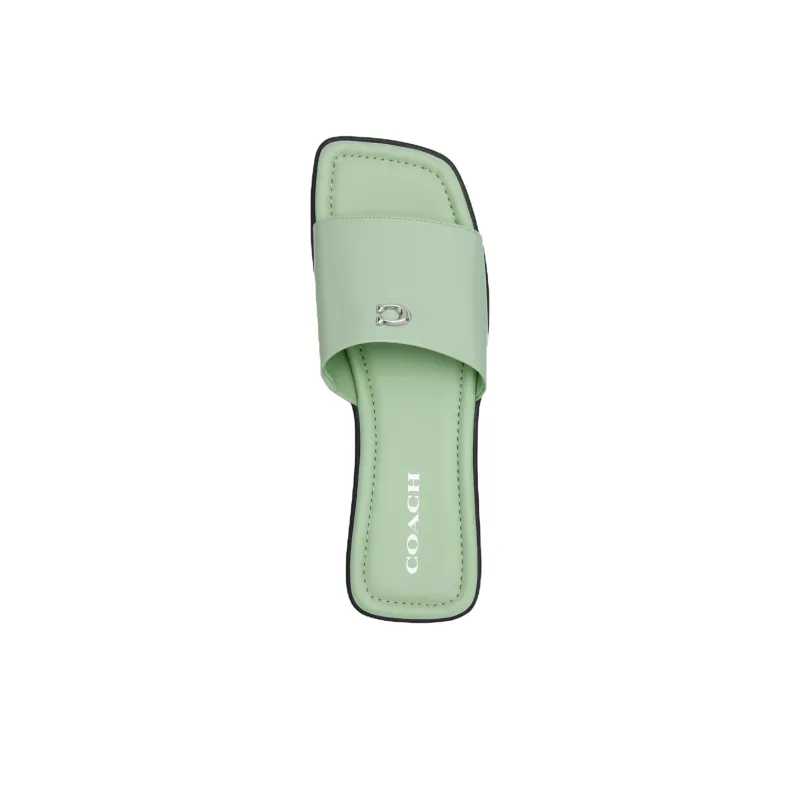COACH Slip Resistant Slide Slippers Women's Green-3