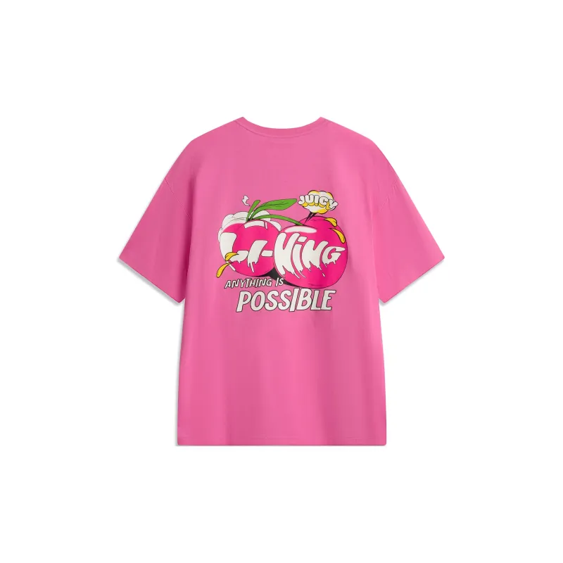 LiNing Sports Life Collection T Shirt Unisex Energy Powder-1