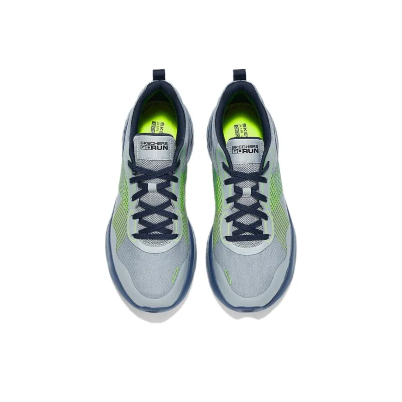 Skechers MEN'S GO Anti Slip Wear Resistant Low Top Running Shoes Men's Gray Blue-2