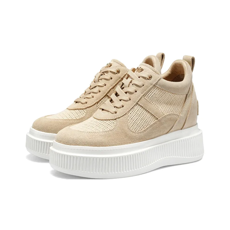IiJin Low Top Woven Cut Out Trendy Sneakers & Casual Shoes Women's-9