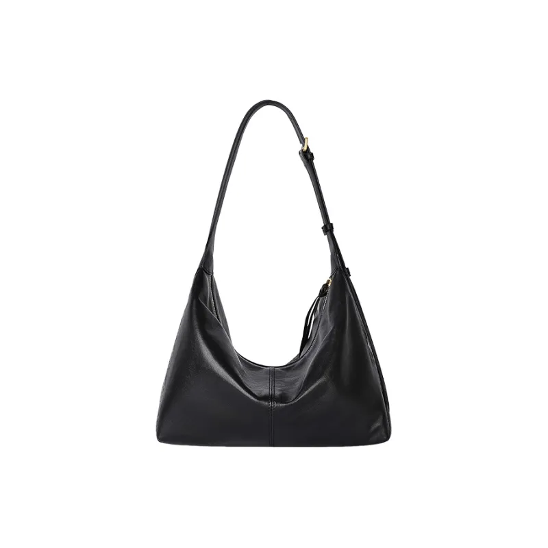 CASSILE Sheepskin Shoulder Bag Regular Women's Black-4