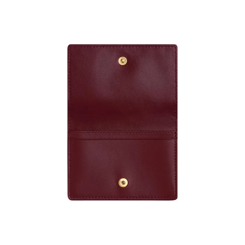 Bottega Veneta Lambskin Card Holder Women's Barolo-2