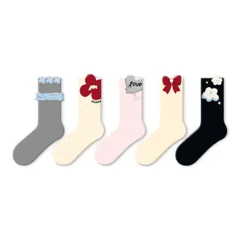 JKN Mid Calf Socks Women's 5 Pack