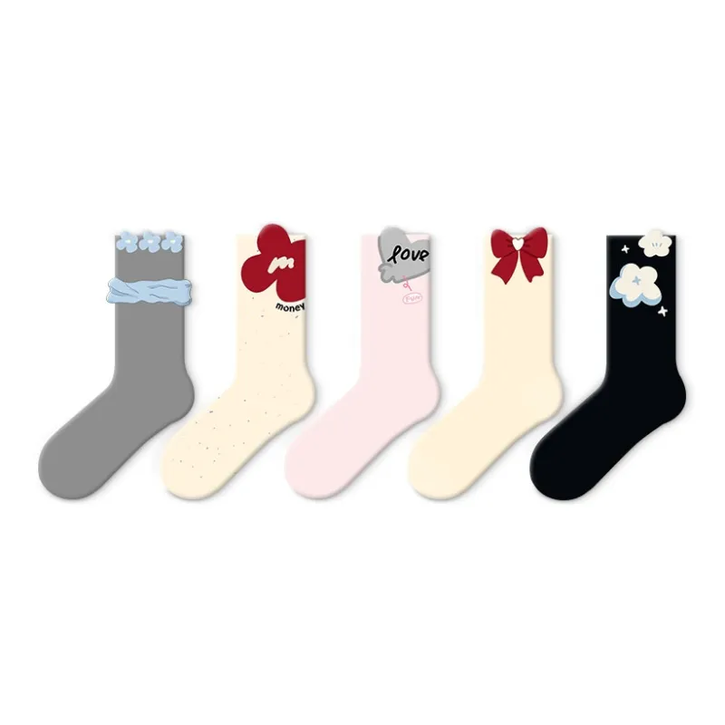 JKN Mid Calf Socks Women's 5 Pack-16
