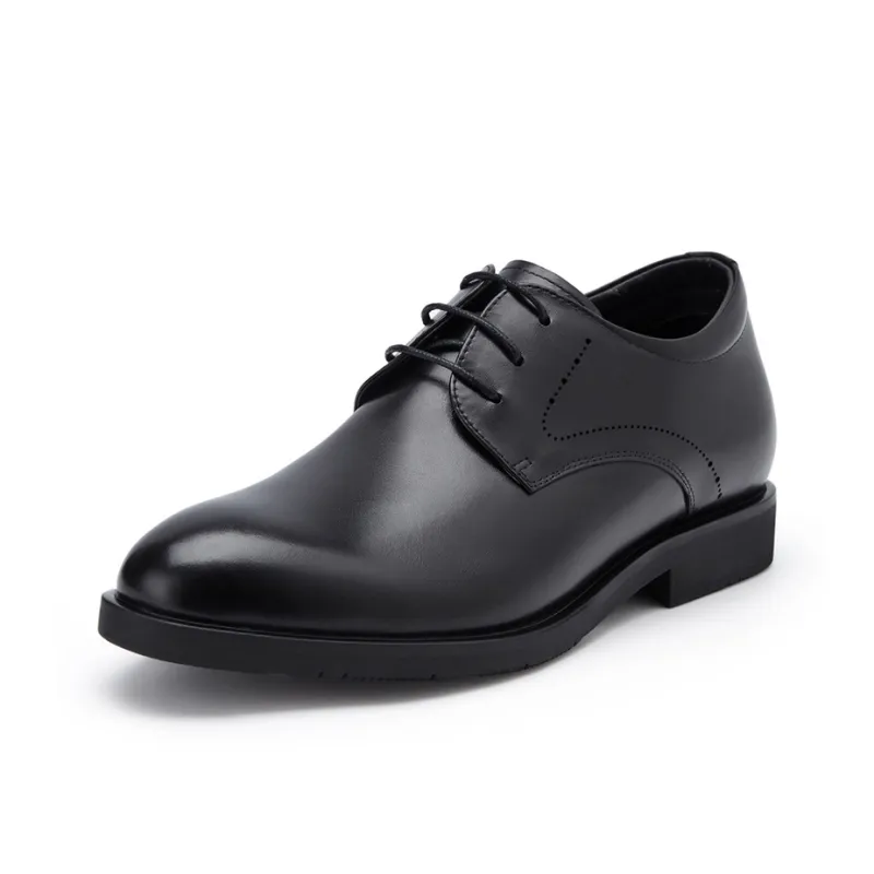 BELLE Dress Shoes Men Low Top Black, Brown-4