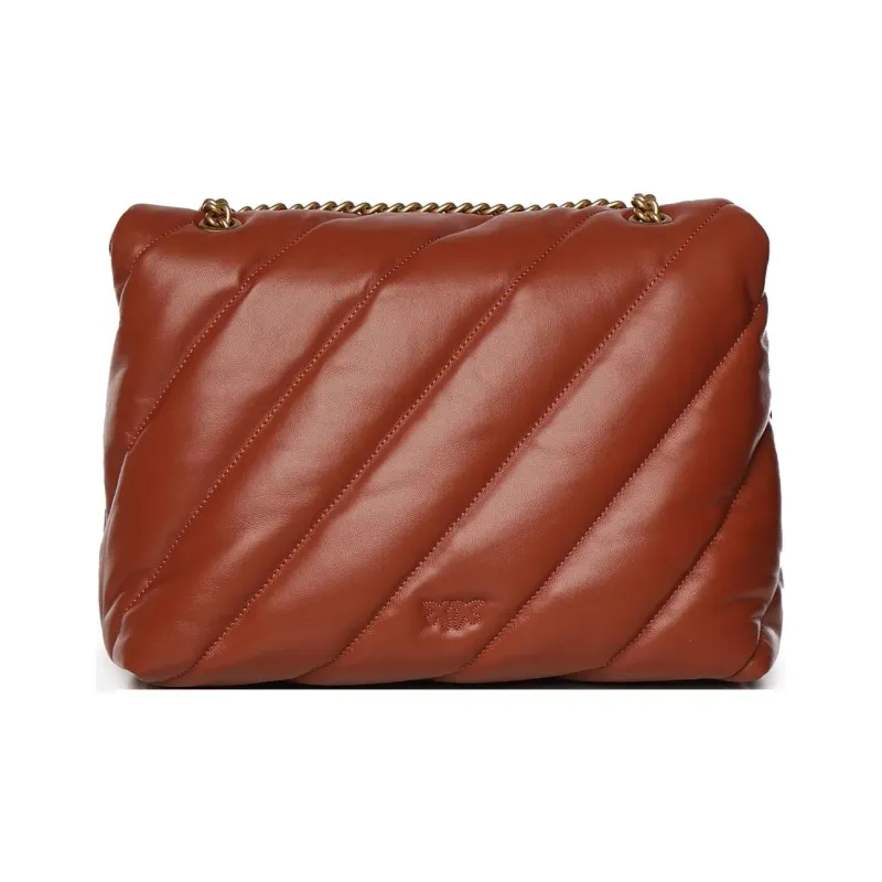 PINKO Love Big Puff Chain Linked Shoulder Bag-2