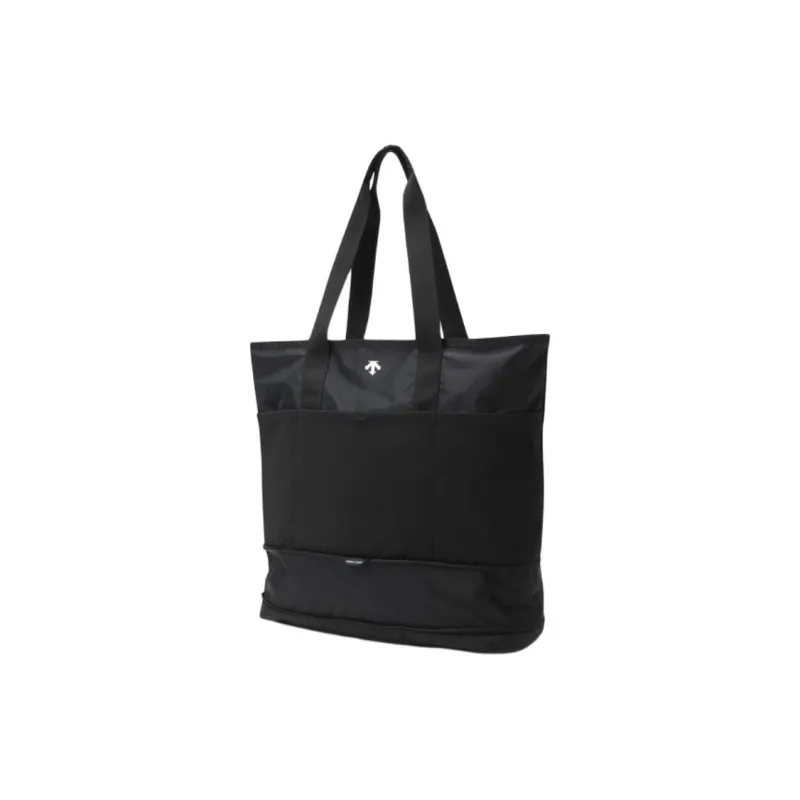 DESCENTE Nylon Tote Bag, Shopping Bag, Shoulder Bag Unisex Black-2