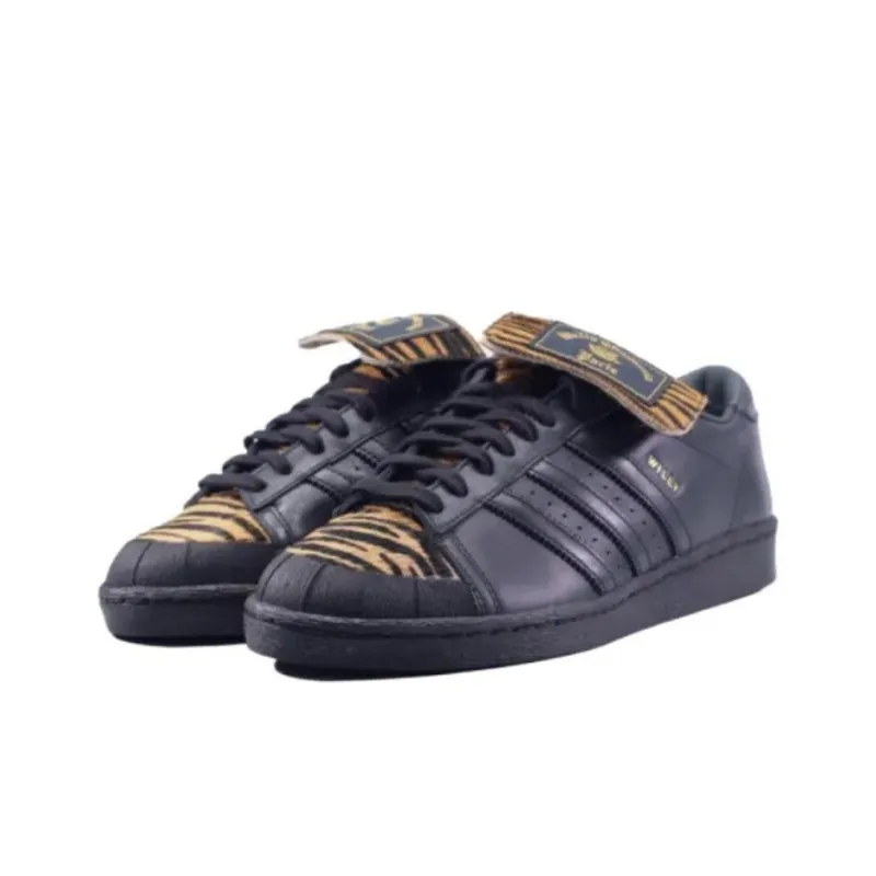 Willy Chavarria x Adidas Originals JABBAR Anti-Slip Wear-Resistant Low-Top Casual Shoes Unisex Black-1