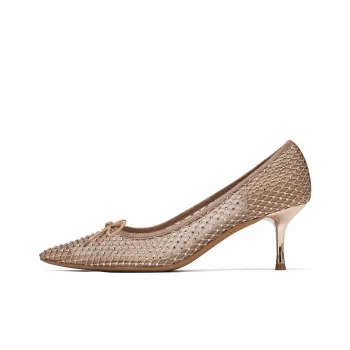 73Hours Slim Heel High Heels 6.5cm Women's Khaki