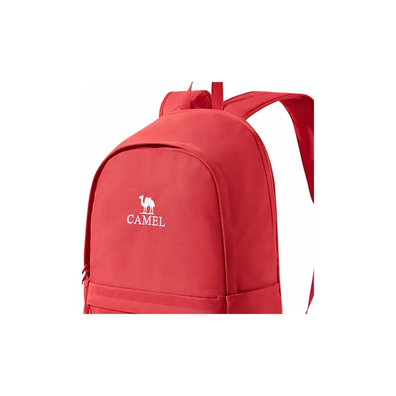 CAMEL Fabric Backpack Unisex Phantom Black/Aurora Red-3