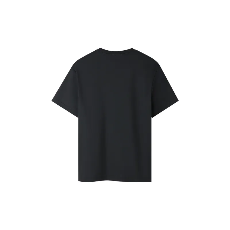 HLA T Shirts Men Black Pattern W7-1