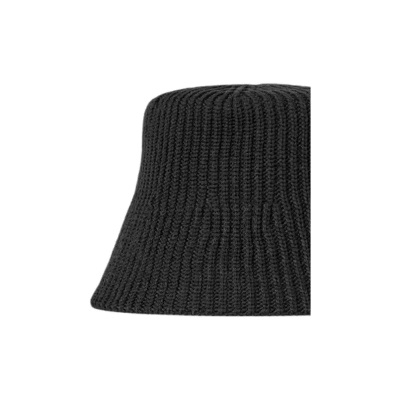 COS Wool Polyester Fiber Cotton Beanies Women's Black-1