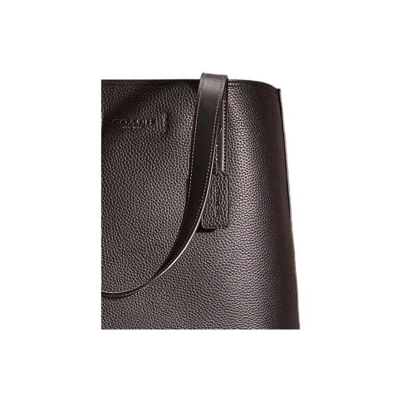 COACH Gotham Pebbled Leather Tote Bag, Shopping Bag, Shoulder Bag, Handbag Large Size Women's Black-2