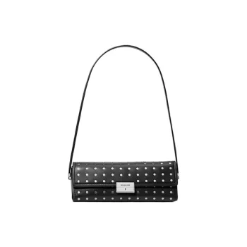 MICHAEL KORS Ludlow Leather Shoulder Bag Women's Black