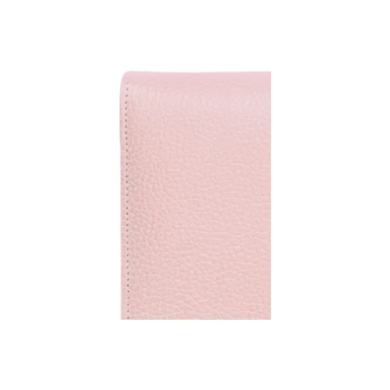 LONGCHAMP Le Foulonné Leather Wallet Women's Soft Pink-2