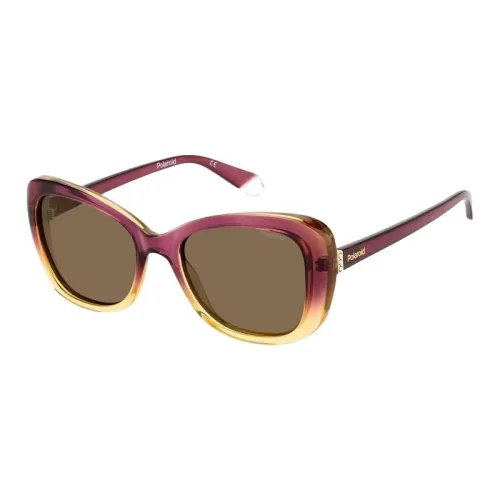 Polaroid Polycarbonate Square Sunglasses Women's Purple