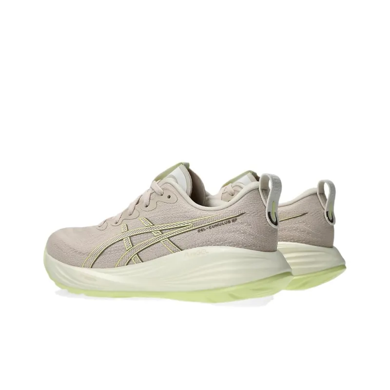 Asics Anti Slip Wear Resistant Low Top Running Shoes Women's Gray Beige-5