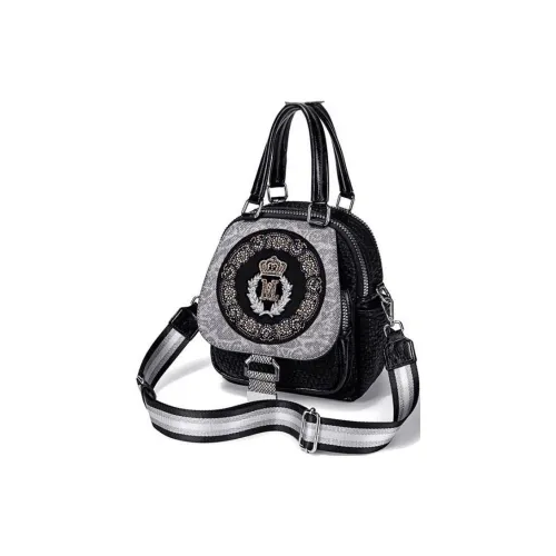 PAYOT Microfiber Synthetic Leather Backpack Women's Black