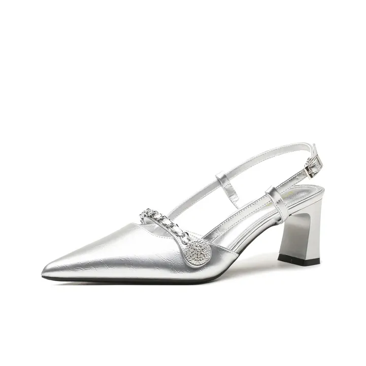 Dunnu Chunky Heel High Heels 5cm Women's Box Included-12