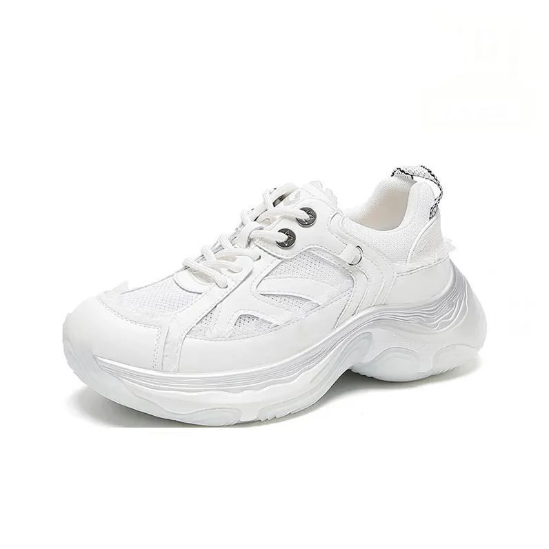 WOOS BOBO Lightweight Height Increasing Low Top Chunky Sneakers Women's-4