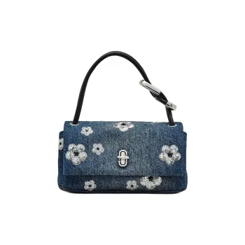 MARC JACOBS Denim Handbag, Shoulder Bag Mini Women's Denim Blue