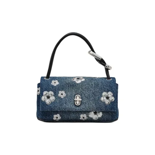 MARC JACOBS Denim Handbag, Shoulder Bag Mini Women's Denim Blue