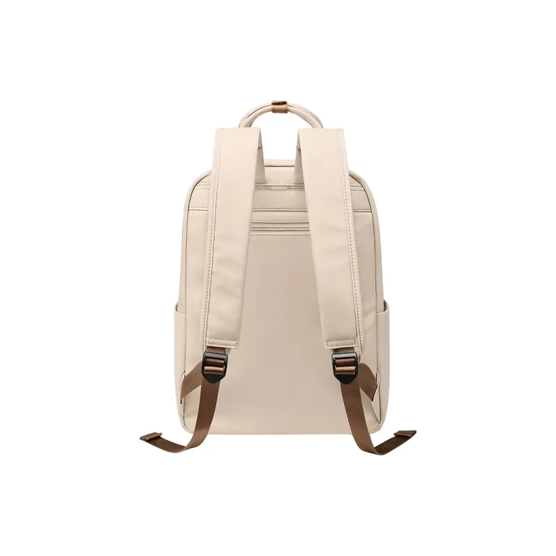 POLO Fabric Backpack Regular Women's Milk Tea Apricot/Classic Black-1