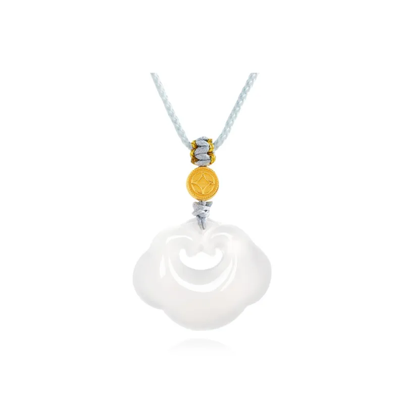 Master Kim Chalcedony Jade Necklaces Women's-0