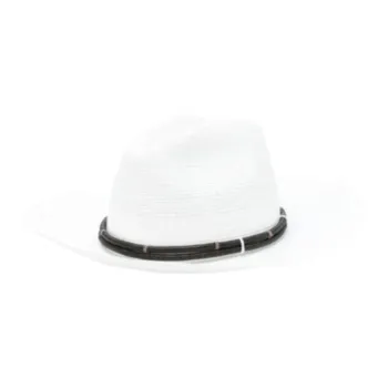 Brunello Cucinelli Leather Band embellished Fedora